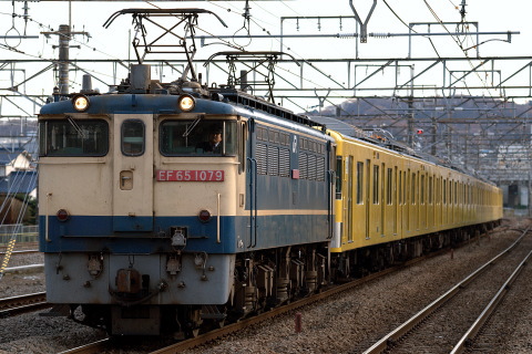 【西武】2000系2077F 甲種輸送を府中本町駅で撮影した写真