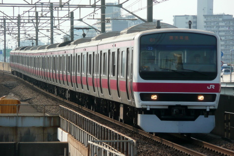 【JR東】京葉線209系 110km/h車運用充当に伴う運用変更を舞浜駅で撮影した写真