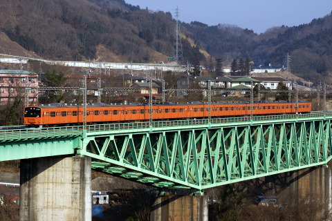 【JR東】201系トタH4編成 乗務員訓練（31日分）を鳥沢～猿橋で撮影した写真