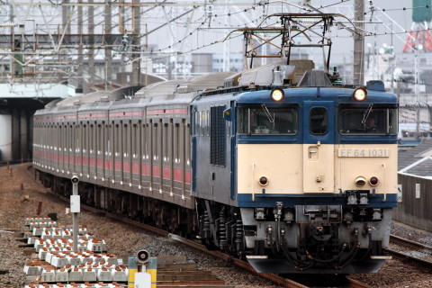【JR東】205系元ケヨ7編成中間車6両 廃車配給を西浦和駅で撮影した写真