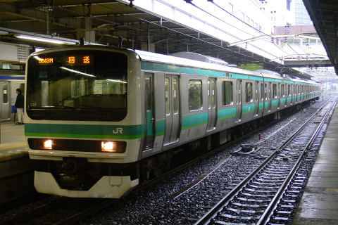 【JR東】E231系マト138編成 松戸電車区へ返却を松戸駅で撮影した写真