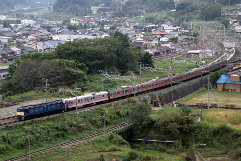 【JR東】205系中間車6両（ケヨ車） 廃車配給を初狩～笹子で撮影した写真