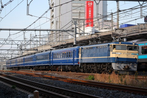 【JR東】12系6両 EF65-501牽引で水戸へを王子駅付近で撮影した写真