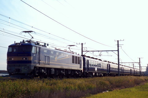 【JR東】12系6両 EF65-501牽引で水戸へを取手～藤代で撮影した写真
