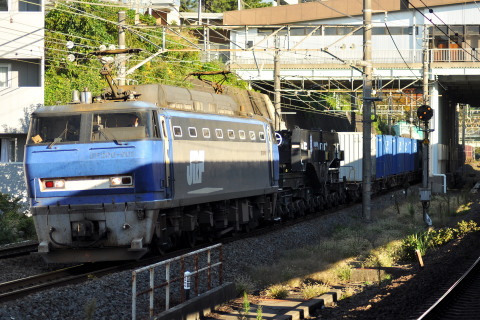 【JR貨】シキ801B1 沼津へ回送を東戸塚駅で撮影した写真