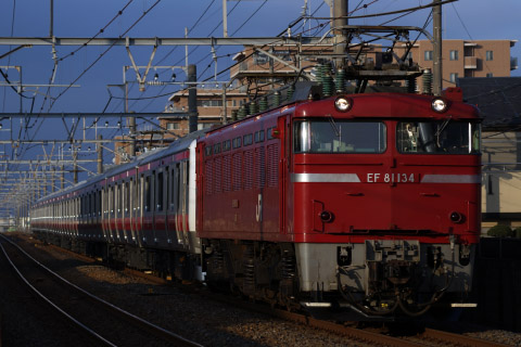 【JR東】E233系5000番代ケヨ501編成 配給輸送を船橋法典～西船橋間で撮影した写真