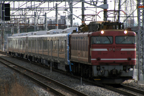 【JR北】735系甲種輸送を桂川駅で撮影した写真