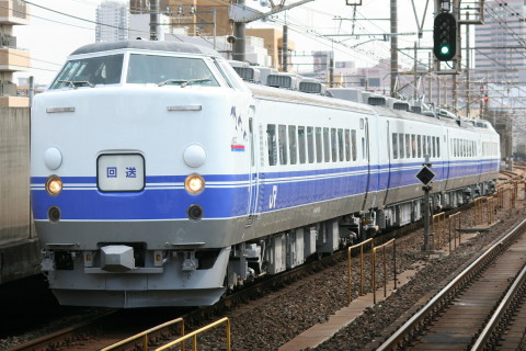 【JR東】485系K40編成 送り込み回送を西千葉駅で撮影した写真