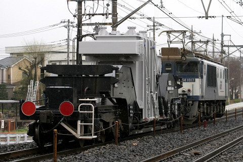 【JR貨】シキ1000D1使用の特大貨物（変圧器輸送）を蓮田～東大宮で撮影した写真