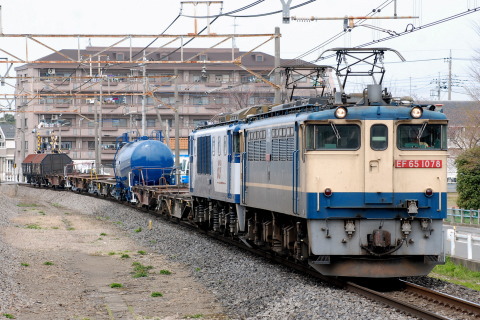 【JR貨】EF64-1020 無動力回送を行田駅で撮影した写真