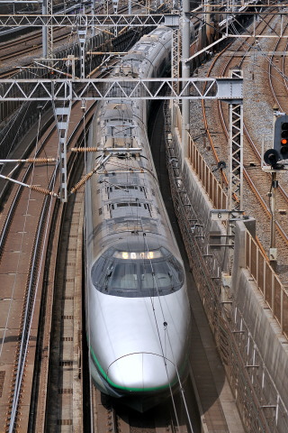 【JR東】「ありがとう400系」号運転を日暮里駅付近で撮影した写真
