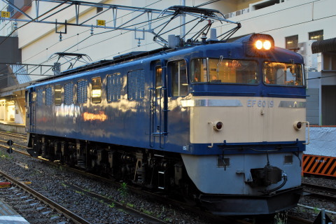 【JR東】EF60-19 単機試運転を高崎駅で撮影した写真