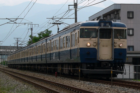 【JR東】115系トタM40編成 普通列車に充当を竜王～甲府で撮影した写真