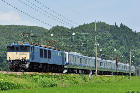【JR東】E531系カツK468編成 配給輸送を小出～八色で撮影した写真
