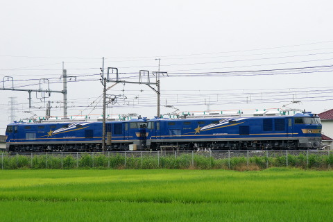 【JR東】EF510-507＋EF510-506 重連試運転を白岡～新白岡で撮影した写真