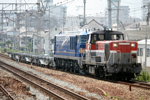 【JR東】EF510-511 甲種輸送を甲子園口駅で撮影した写真