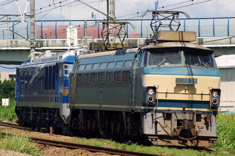 【JR東】EF510-511 甲種輸送を平塚～茅ヶ崎で撮影した写真