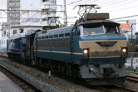 【JR東】EF510-514 甲種輸送を高槻駅で撮影した写真