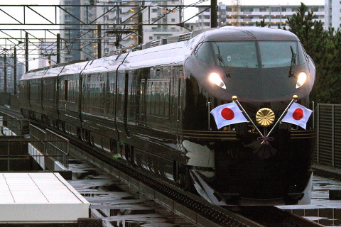 【JR東】お召し列車運転（復路）を海浜幕張駅で撮影した写真