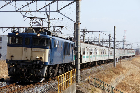 【JR東】203系マト64編成 配給輸送を吉川駅で撮影した写真