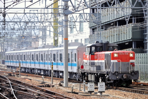 【小田急】3000系4両 甲種輸送を尼崎駅で撮影した写真