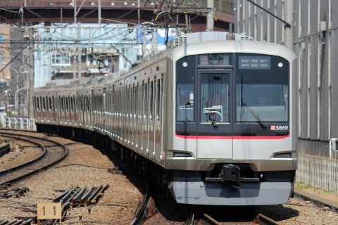 【東急】5050系5169F 試運転を江田駅で撮影した写真