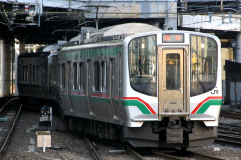 【JR東】東北本線仙台～一ノ関間で臨時快速運転を仙台駅で撮影した写真