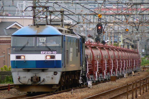 【JR貨】タキ1200形20両 試運転を尻手駅で撮影した写真