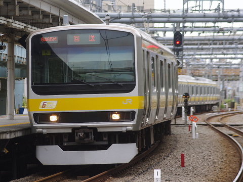 【JR東】E231系ミツB5編成 東京総合車両センター出場を大崎駅で撮影した写真