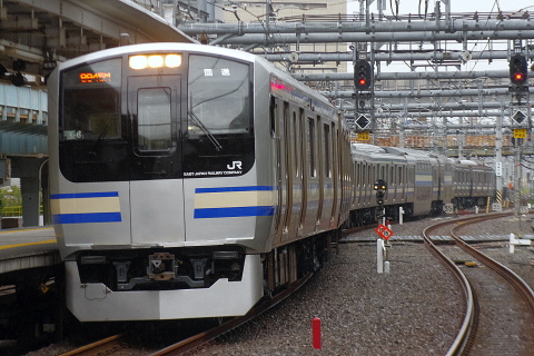 【JR東】E217系クラY6編成 東京総合車両センター出場を大崎駅で撮影した写真