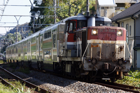 【JR東】E233系3000番代グリーン車8両 甲種輸送 を北鎌倉～大船で撮影した写真
