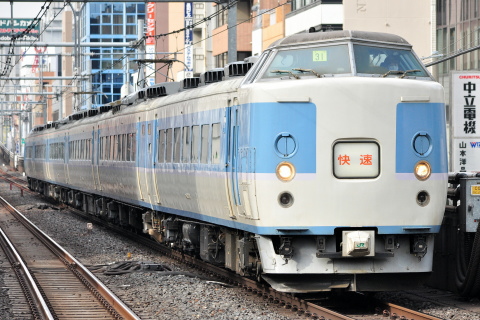 【JR東】快速「成田山初詣青梅号」運転を浅草橋駅で撮影した写真