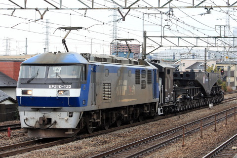 【JR貨】シキ610形大物車 倉敷へ回送を尻手駅で撮影した写真