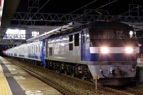 【西武】30000系38114F＋32106F 甲種輸送を東加古川駅で撮影した写真