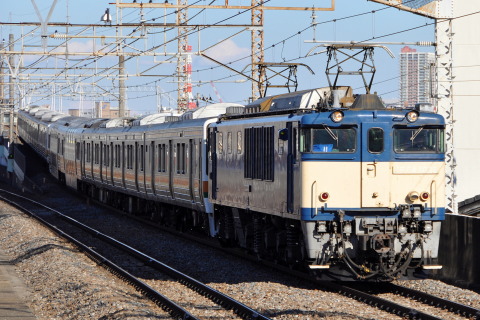 【JR東】211系タカC17編成 長野へ配給を西浦和駅で撮影した写真