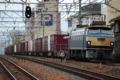 【JOT】UR19A-10467が西岡山へを大津駅で撮影した写真