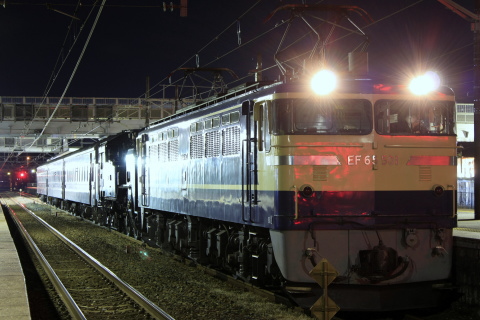 【JR東】C11-325＋旧客3両 所属先へ回送を矢板駅で撮影した写真