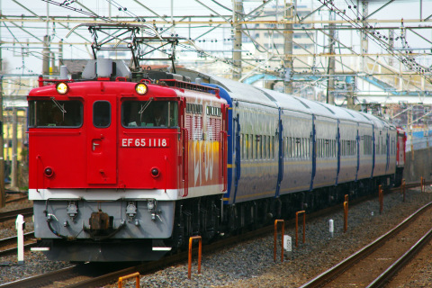 【JR東】24系尾久車7両 方向転換のための回送を実施を馬橋駅で撮影した写真