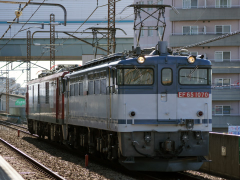 【JR貨】EH500-54 大宮車両所入場を西浦和駅で撮影した写真