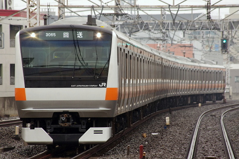 【JR東】E233系トタT19編成 東京総合車両センター出場を吉祥寺駅で撮影した写真