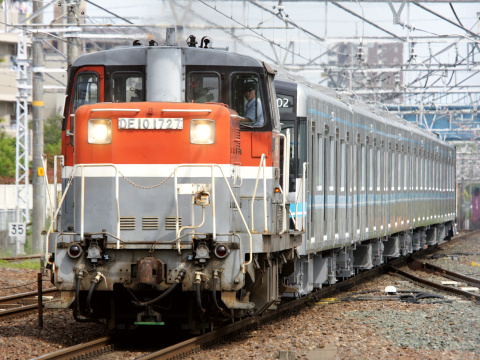 【名市交】N3000形N3102H 甲種輸送を刈谷駅で撮影した写真