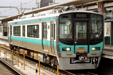 【JR西】125系カコN4編成 網干総合車両所出場を加古川駅で撮影した写真