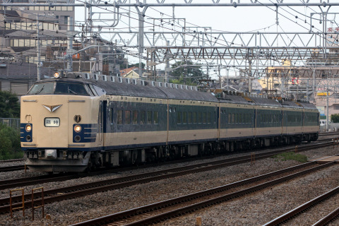 【JR東】583系秋田車使用の天理臨運転を戸塚～大船で撮影した写真