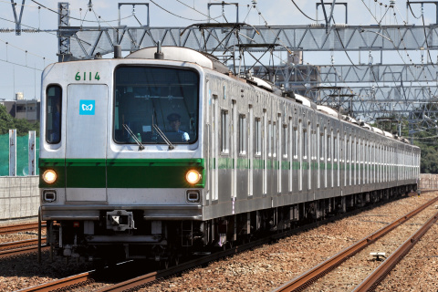 【メトロ】6000系6114F 小田急線内試運転を和泉多摩川駅で撮影した写真