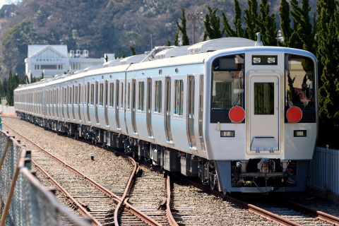 【南海】8000系8両（8008F＋8009F） 甲種輸送を神武寺駅で撮影した写真