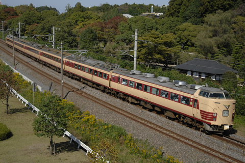 【JR東】485系T18編成使用 「上里町民ハイキング」号運転を赤塚～水戸で撮影した写真