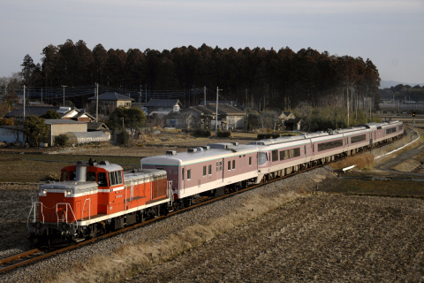 【JR東】水郡線で『リゾートエクスプレスゆう』 運転を下菅谷～後台で撮影した写真