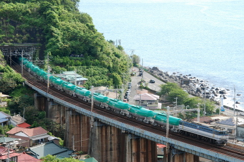 【JR貨】タキ1000形・タキ43000形 転属回送を早川～根府川で撮影した写真