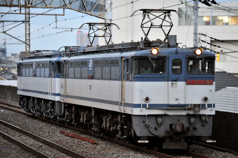 【JR貨】EF65-2090 大宮車両所出場を西浦和駅で撮影した写真