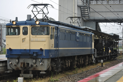 【JR西】ホキ800形2両 新山口へ回送を英賀保駅で撮影した写真